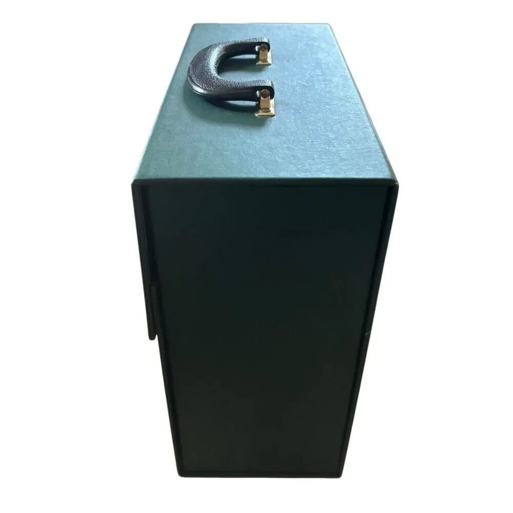 Dignity Memorial Forest Green Carrying Case Hard Storage Box Top Handle Latch⁠